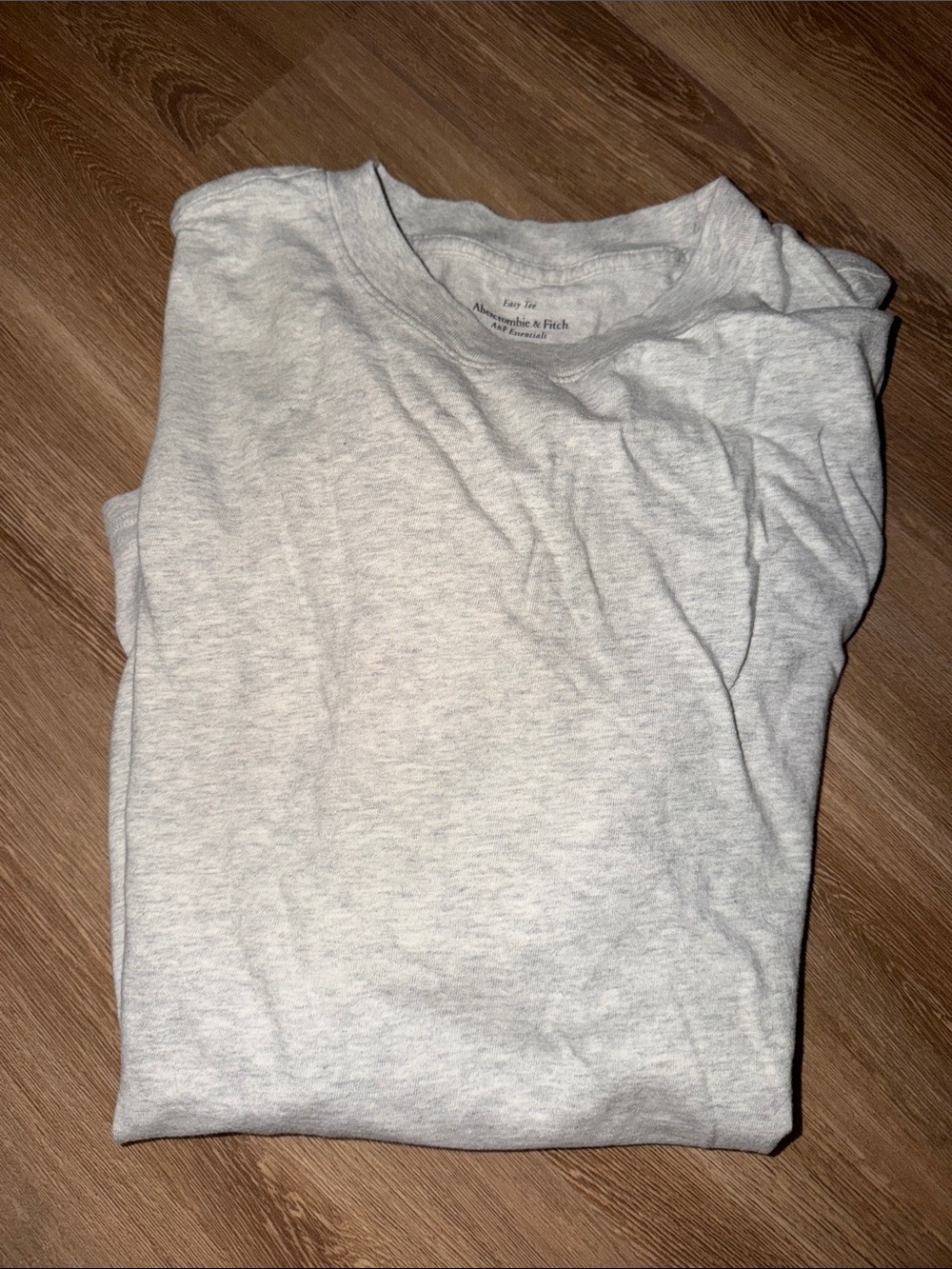 Abercrombie easy tee Light Gray Crewneck T-Shirt